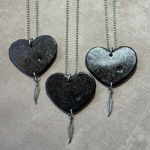 Leather Heart necklace